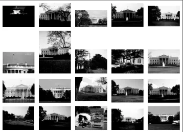 Figure 2-8. Images taken at the same geographic location (square region centered around the Whitehouse) downloaded from panoramio.com.