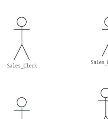 Figure 1-10. Actors in a use case diagram represented as stick figures