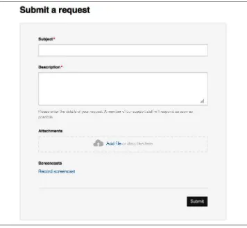 Figure 6-1. Default ticket submission form for end users