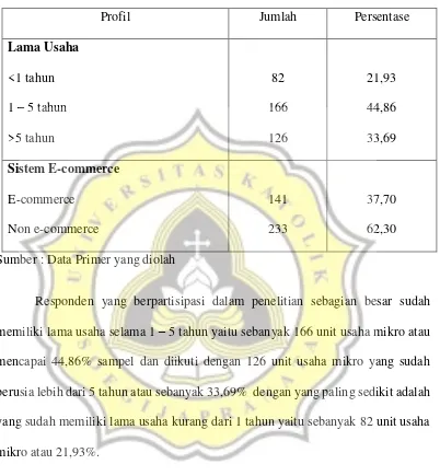 Tabel  4.1 Profil Responden 