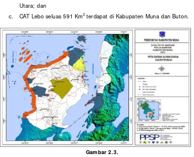 Gambar 2.3.Peta Daerah Aliran Sungai Kabupaten Muna