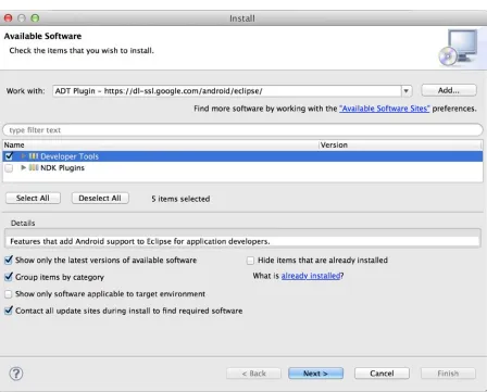 Figure 1-3. Select Developer Tools
