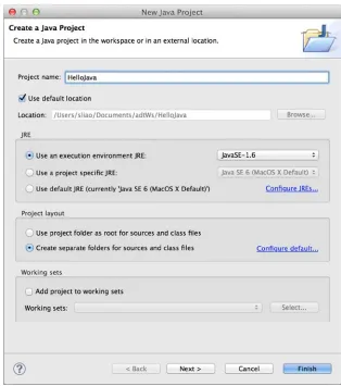 Figure 2-1. Create a new Java project