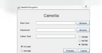 Gambar 4.1 Tampilan aplikasi Camellia terpisah