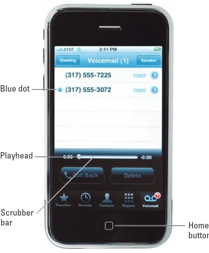 Figure 4-4: Visual voicemail in action.