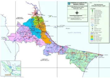 Tabel 4.2 Kecamatan di Kabupaten Bangka Tengah Tahun 2012