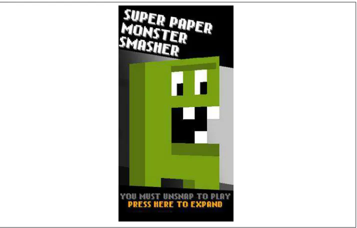 Figure 3-1. The snap view image I am using for my game Super Paper Monster Smash‐er.
