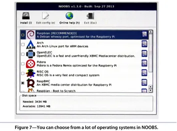 Figure 7—You can choose from a lot of operating systems in NOOBS.