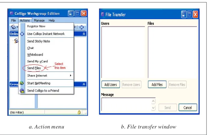 Figure 7. Completing file transfer setup
