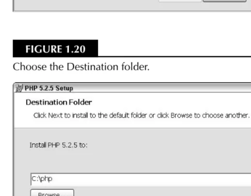 FIGURE 1.20Choose the Destination folder.