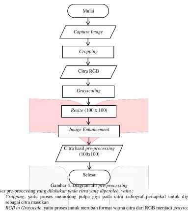 Gambar 4. Diagram alir pre-processing 
