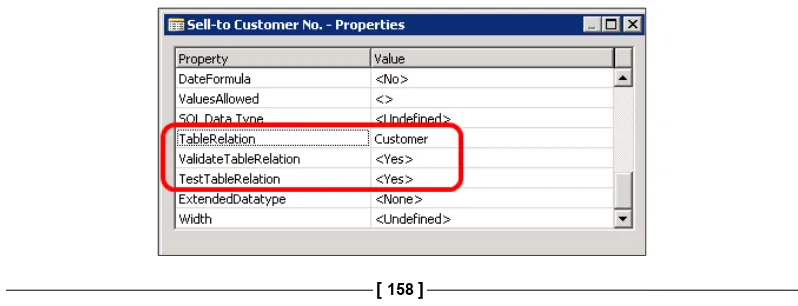 table In a sales invoice, for instance, the field Customer.