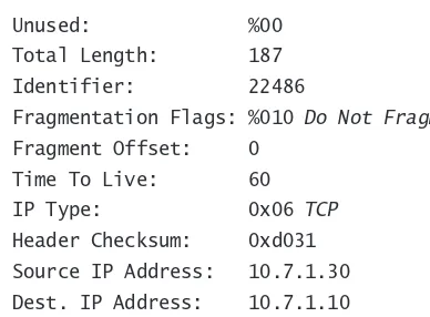 Table 2.3 is a list of some other popular protocols that can be specified in the Protocol field.