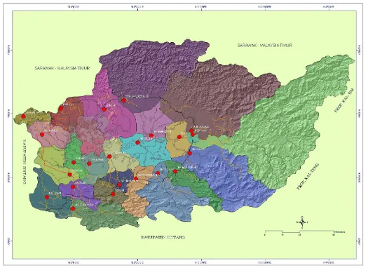 Gambar  2.2   Peta Kabupaten Kapuas Hulu 