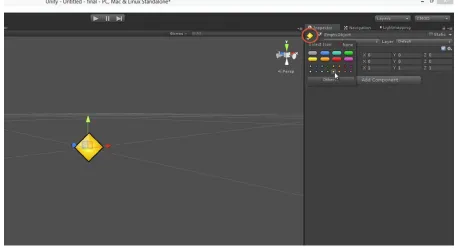 Figure 1-29. Empty objects are visible in the Scene viewport when selected, but not when deselected