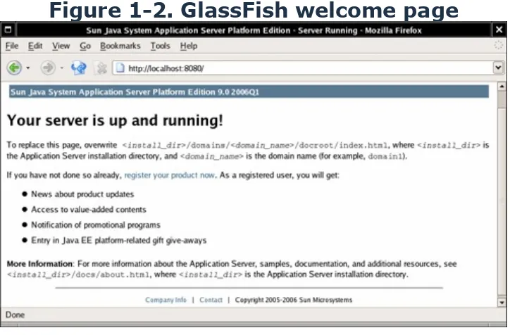 Figure 1-2. GlassFish welcome page