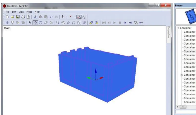 Figure 1-18. LeoCAD, another LEGO building program for digital 3D models
