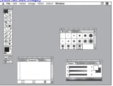 Figure 1.1. This version of Photoshop was introduced even beforepractical digital cameras were available.