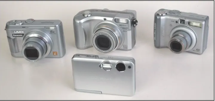 Figure 2.1. Digital cameras come in all shapes and sizes.