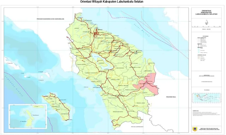 Gambar 4.1 Orientasi Wilayah Kabupaten Labuhanbatu Selatan  