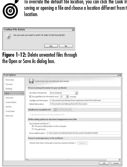 Figure 1-12: Delete unwanted files through 