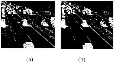 Gambar 6 a) filter (b) image sebelum median image hasil median filter 