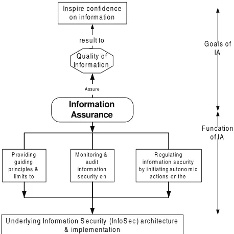 Figure 2. The goal and functions of information assurance