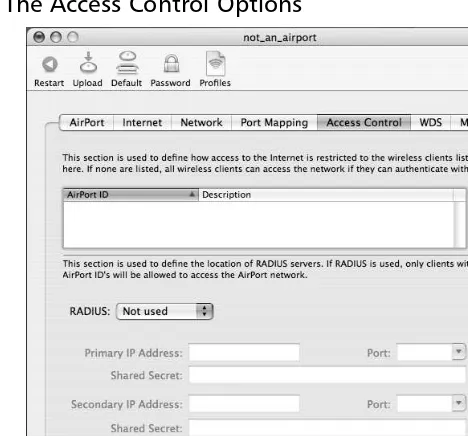 Figure 2.38 Default MAC Address Filter Window