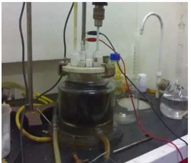 Gambar.2 Percobaan dekontaminasi solven organik (TBP) dengan oksidasi Ag+2 