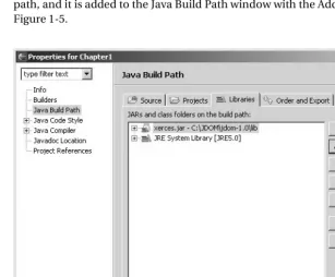 Figure 1-5.Figure 1-5. Setting the Java build path