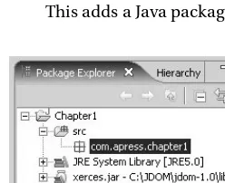 Figure 1-6. Creating a Java package