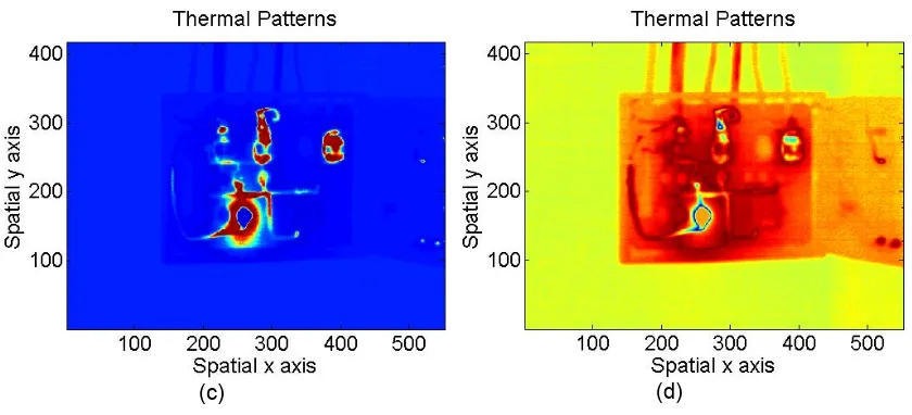 Figure 3.  (a) Infrared thermal image of electric panel no.1 with hotspot. (b) Results of thermal pattern segmentation 1
