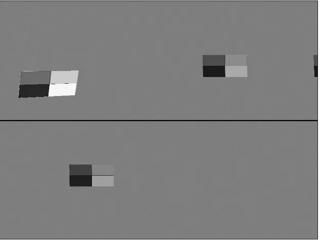 FIGURE 5.1SplitScreen demo shows how we can create two cameras that can be controlledby two different gamepads.