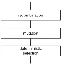 Figure 4.4. Order of selection and genetic operators applied in ESs