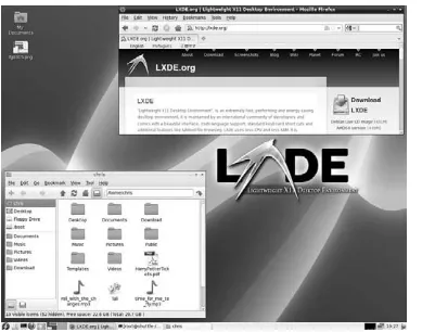 FIGURE 3-14Get special effects on low-powered machines with the Lightweight X11 Desktop Environment.
