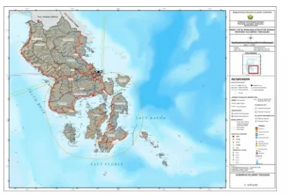 Gambar : 3.1. Rencana Struktur Ruang Provinsi Sulawesi Tenggara