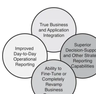 FIGURE 2.2 Strategic goals of SAP implementations tend to improve the manner in which the company conducts business.