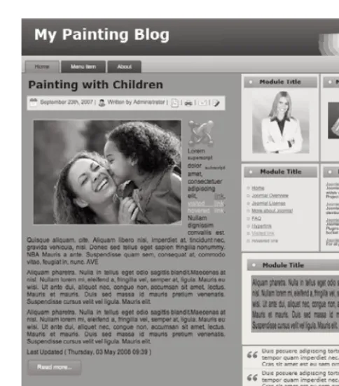Figure 2.8 Mock-up of Web page
