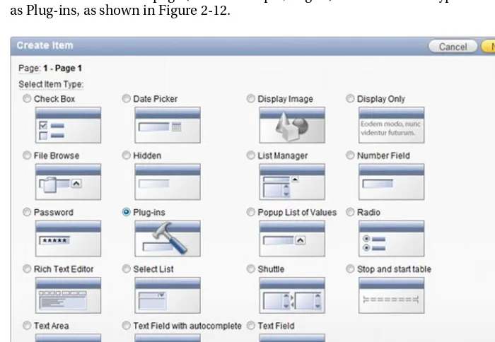 Figure 2-11. Item plug-in Standard Attributes section 