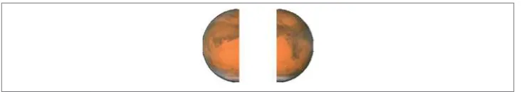 Figure 2-14. Image of Mars split in half (and flipped)