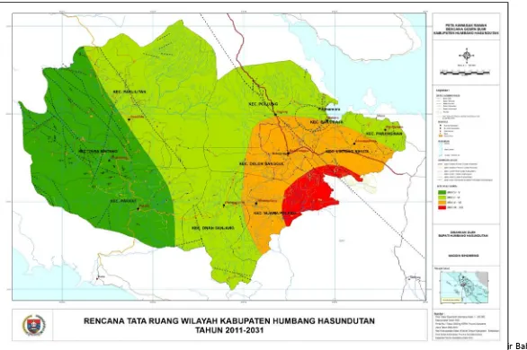 Gambar 6.5.Peta Potensi Rawan Bencana Gempa Bumi