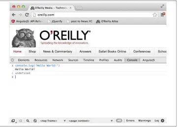 Figure 2-2. Chrome JavaScript console
