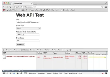 Figure 3-2. Test REST error
