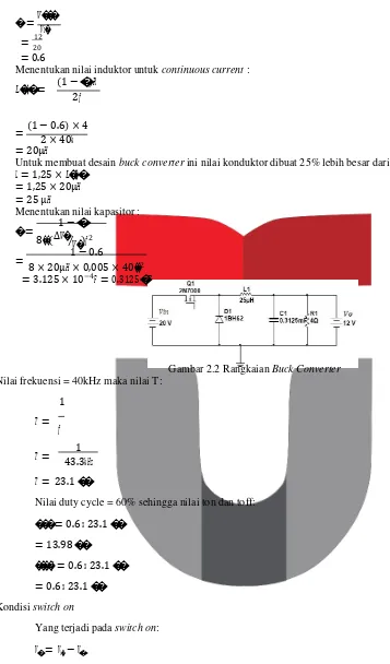 Gambar 2.2 Rangkaian Buck Converter