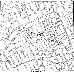 Figure 1-8. John Snow’s cholera map
