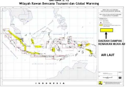 GAMBAR 2.12Wilayah Rawan Bencana Tsunami dan Global Warming