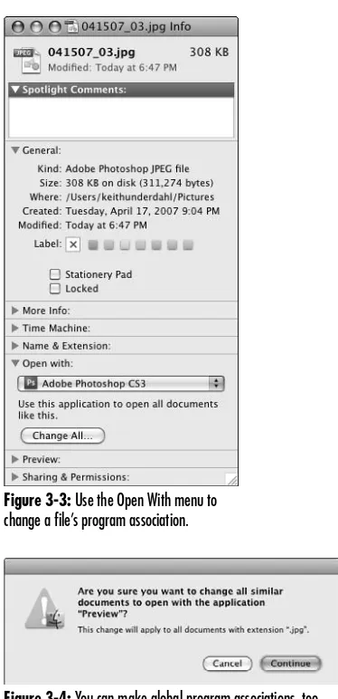 Figure 3-4: You can make global program associations, too.