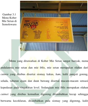 Gambar 3.2 Mie Setan dan Mie Iblis