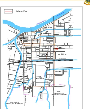 Gambar 7.1. Jaringan Pipa Belanda di Kota Mojokerto 