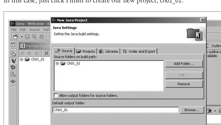 Figure 1-8. The New Project dialog box, third pane